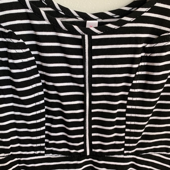New Xhilaration Striped A-line Cotton Knit Dress - Picture 3 of 6